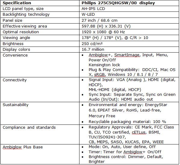 specificatii-tehnice-philips